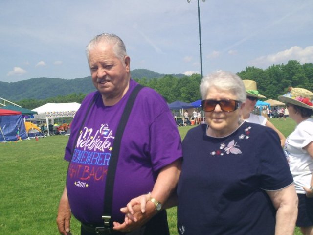 My mom and dad at the relay. Aren't they adorable?